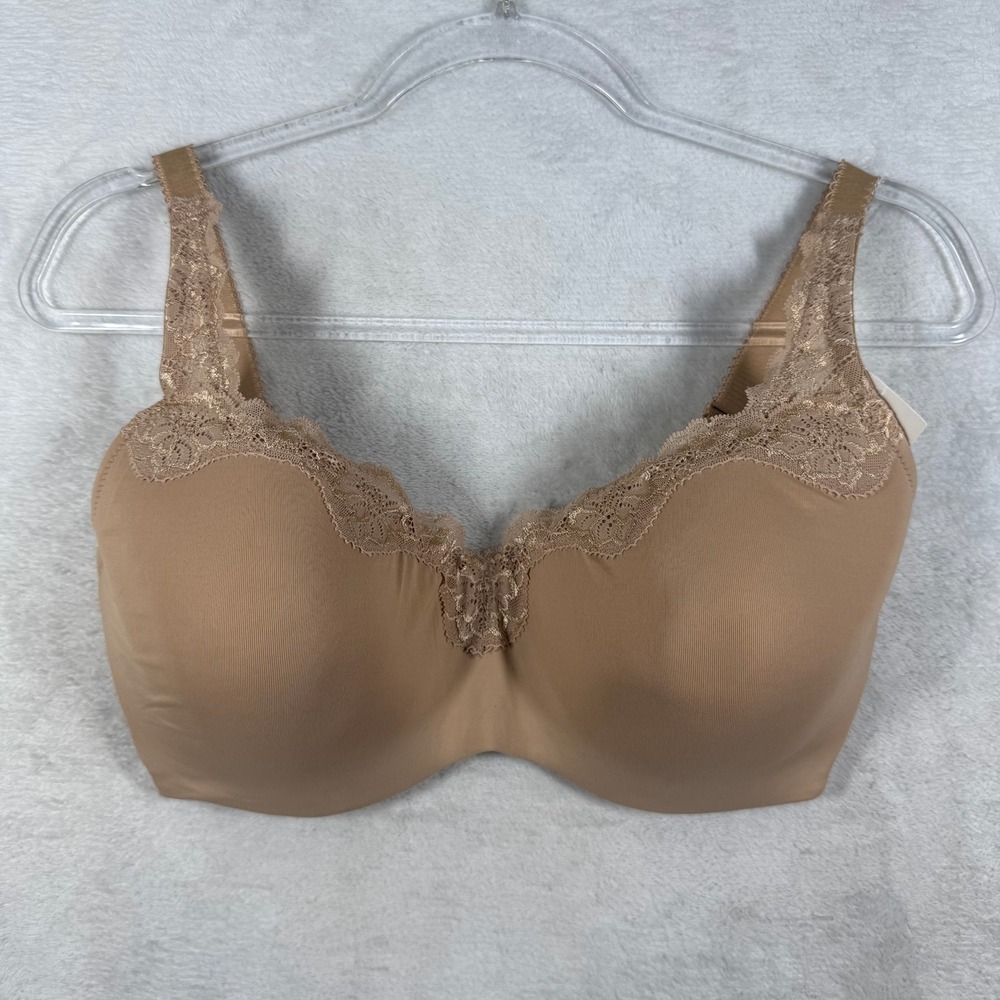 Le Mystere Lace Tisha 965 Natural Tan T-Shirt Bra 34DDD/F NEW